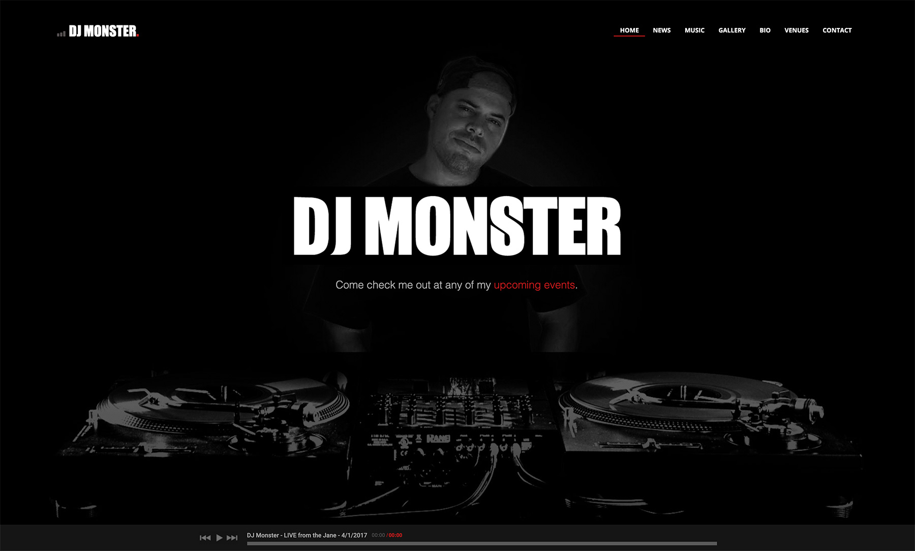 DJ Monster Site